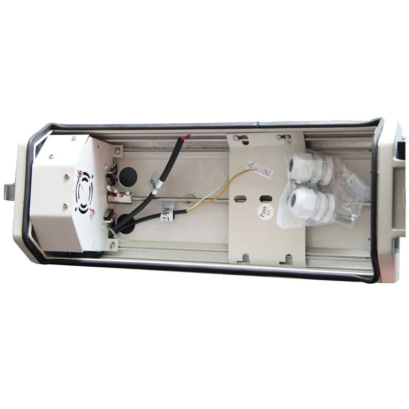 
outdoor IP66 cctv camera housing with heater & blower & wiper 
