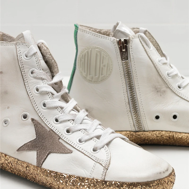 

Goldens FRANCY Sneakers Gooses G30WS591 Limited edition with Swarovski crystal Sports Shoes, 5 colors