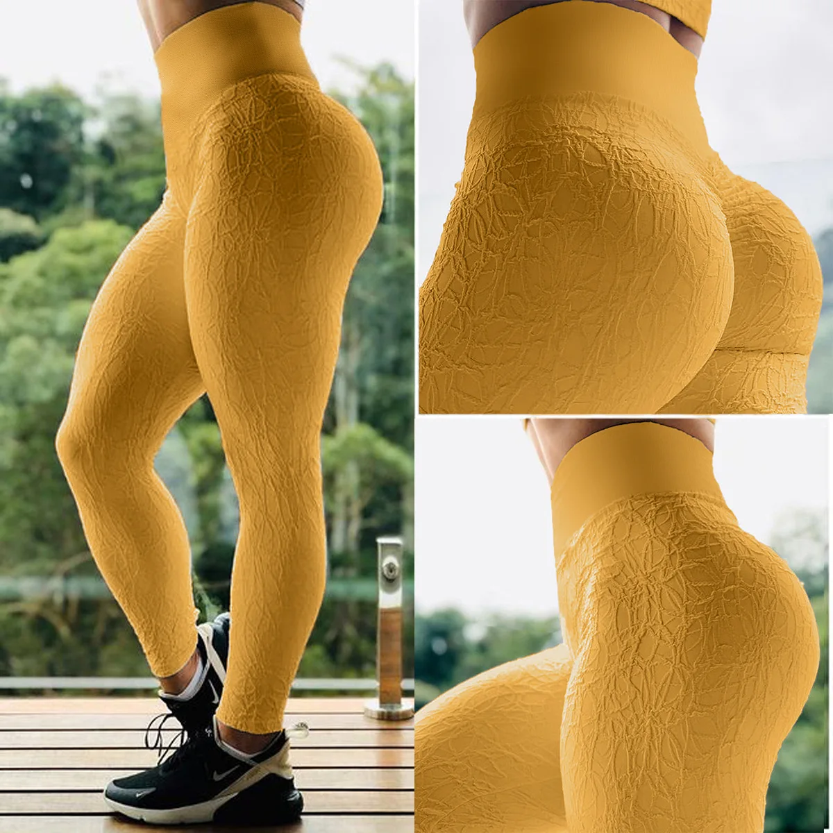 

Women Yoga Leggings Fitness High Waist Tummy Activewear Energy Seamless Push Up Fitness Sportswear Gym Wear Running Pants
