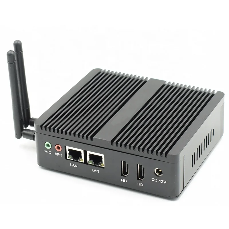 

Minitree Firewall PC NUC J3160 Fanless Industrial Mini PC Linux Dual NIC Pfsense 2 LAN 1 COM WiFi Router Mi cro Computer RTC