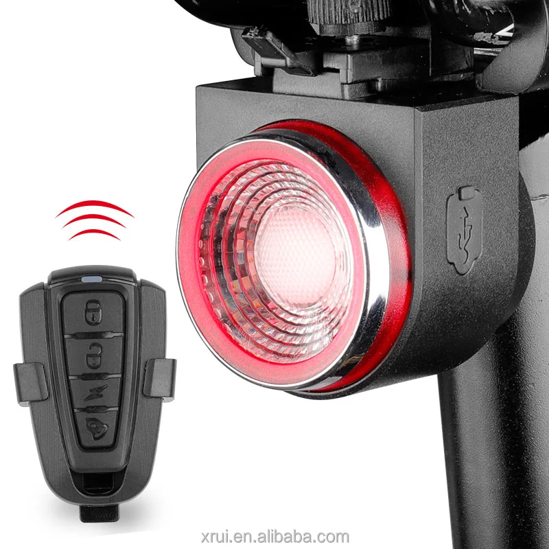 

A8 Perception Safety Night Riding Rear Waterproof Smart Usb Ring Tail Light Bike, Black