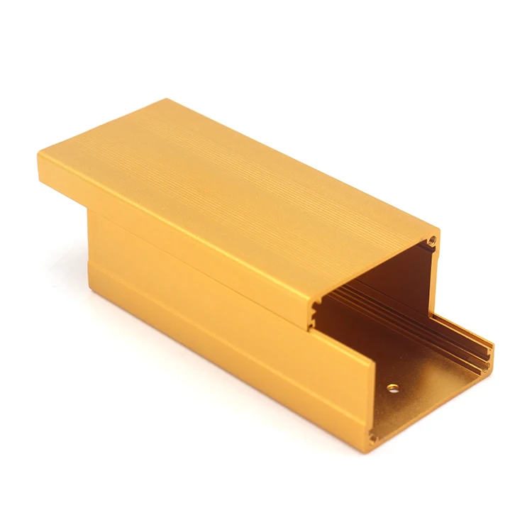 

52x38 mm Anodizing Small Extruded Aluminum Enclosure Box Gold Ecu Aluminum Enclosure Control Box