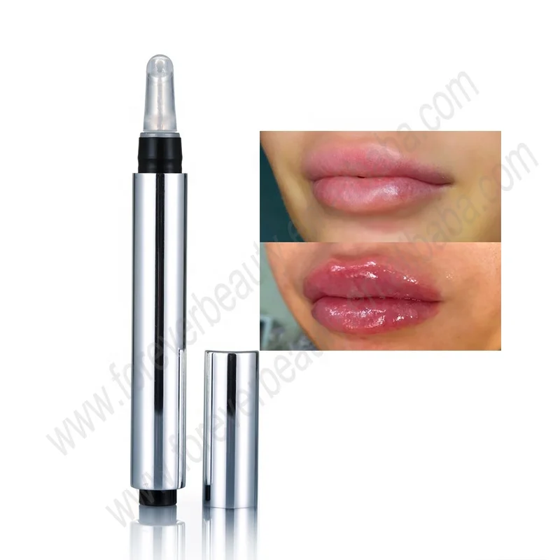 

No logo wholesale silvery makeup vegan lip plumper pen private label lip plump