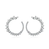 

RINNTIN SE31 New Designs Silver Jewelry 925 Wholesale Cubic Zirconia Earrings for Women