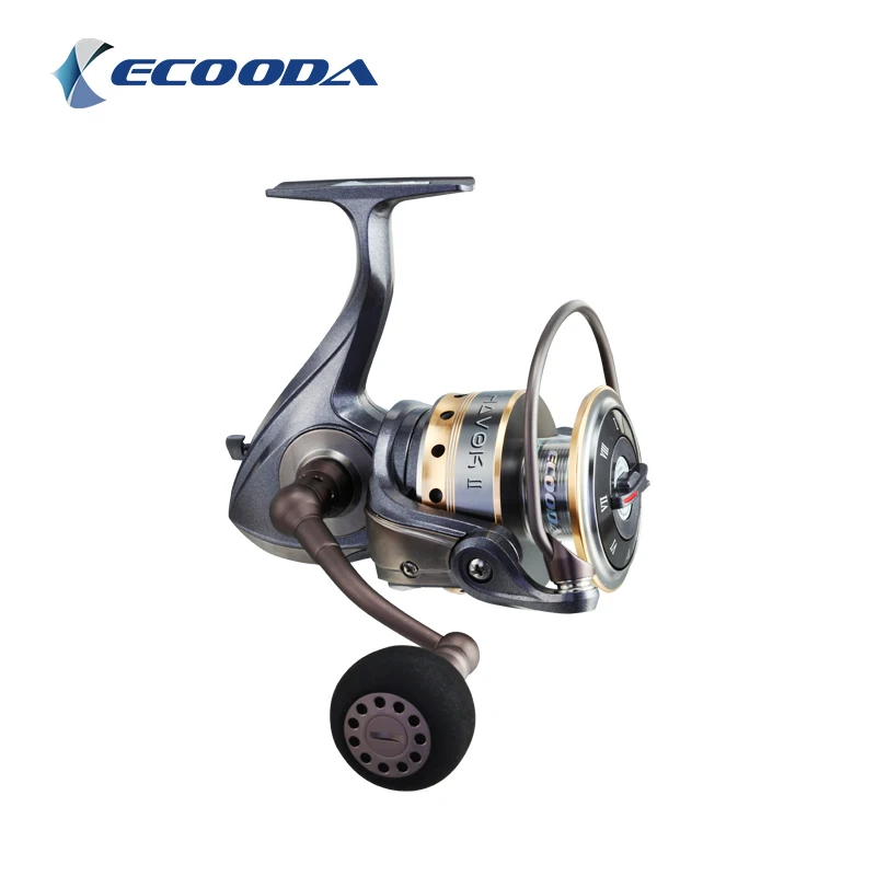 

ECOODA Havok II 7+1 Ball Bearings Spinning Fishing Reel 2000/2500/3000/4000/5000 Sea Fishing Reel, Gray+golden