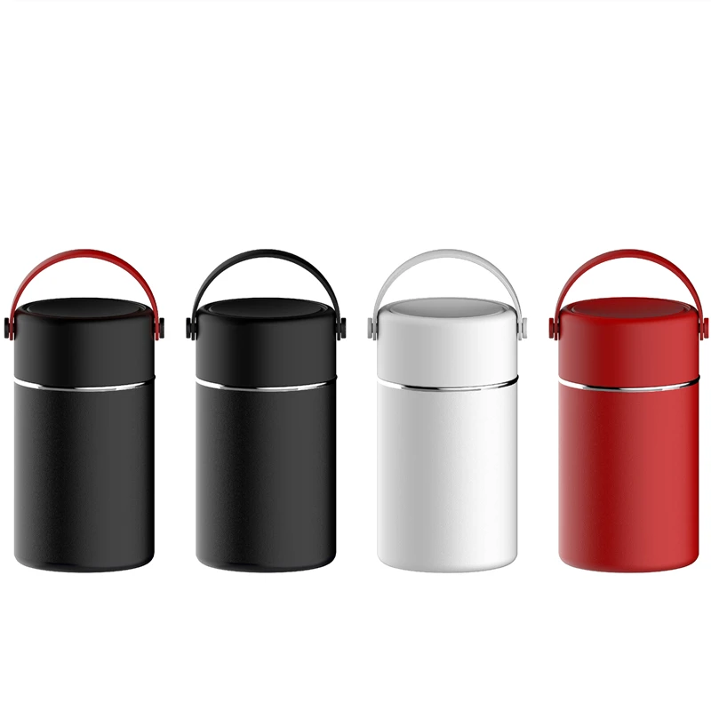

Wholesale Insulated Eco Friendly Stainless Steel Vacuum Food Containers with Folding Spoon