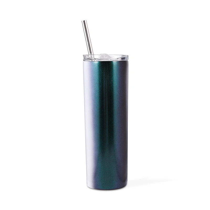 

Everich Most Popular 20 oz custom stainless steal sublimation blanks skinny tumbler cups with lid and straw, Customer required