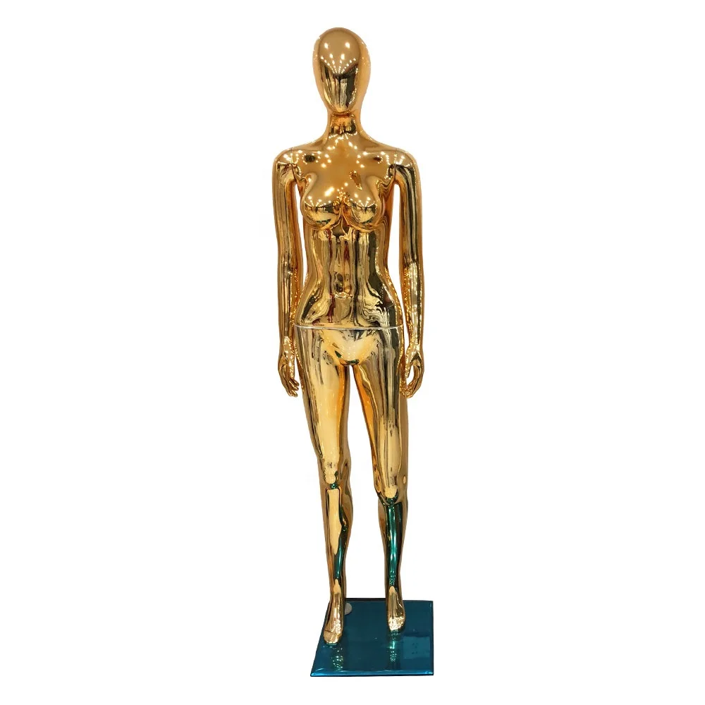 

Factory supply ABS golden full body female mannequin