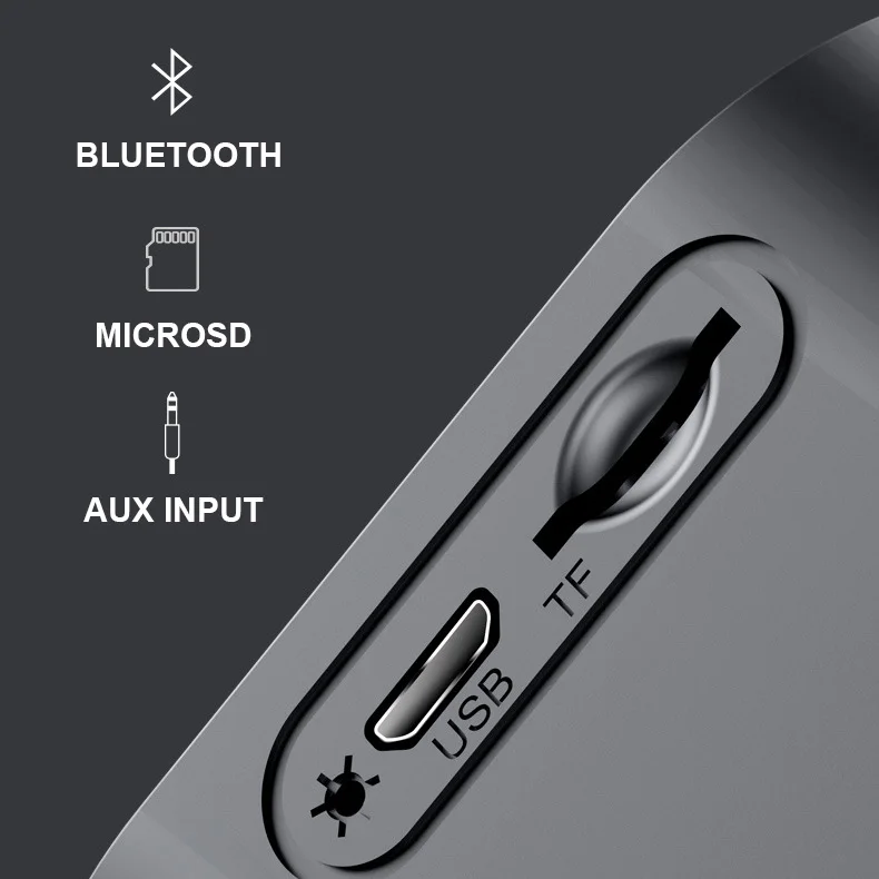 Portable Multimedia Speaker Smart Table Lamp Light Alarm Clock Led Touch Light Bluetooth Speaker - ANKUX.COM