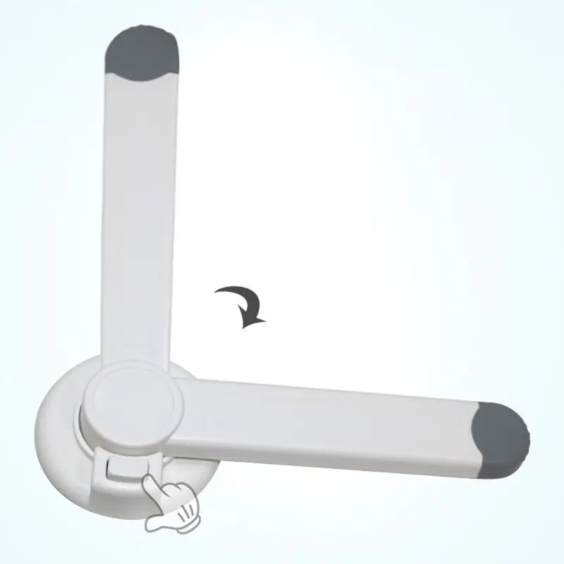 

2021 amazon hot selling Child Safety Lock Baby Safety Seat Lock Household Toilet Seat with Arm Multi-function Safety Lock, White