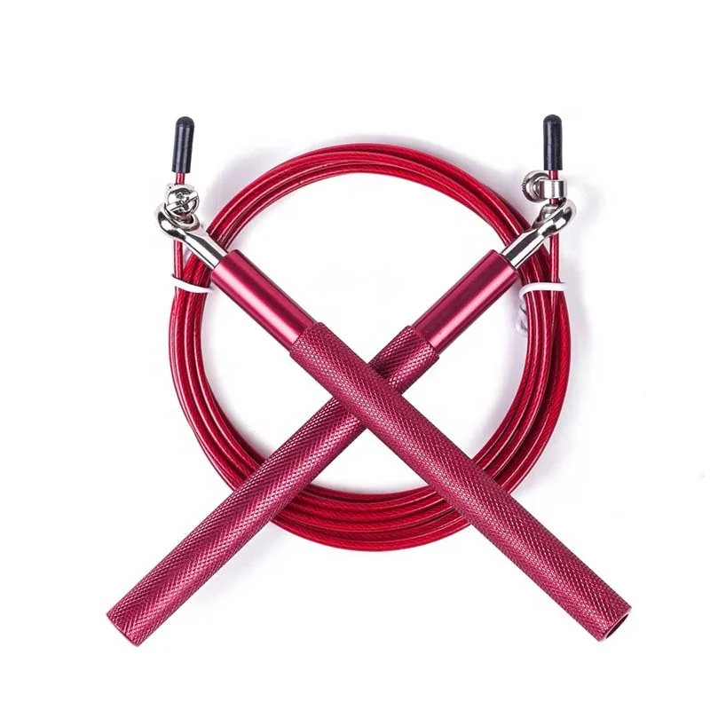 

Wholesale Cross Training Fitness Exercise Gym Good Quality Durable OEM Aluminum Alloy Speed Jump Rope With Custom Logo, Blue,black,red,purple,yellow,silver, plum,and custom color