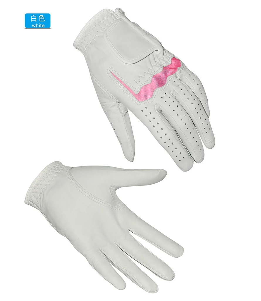 

wholesale women golf gloves golf gloves women's color golf gloves, White
