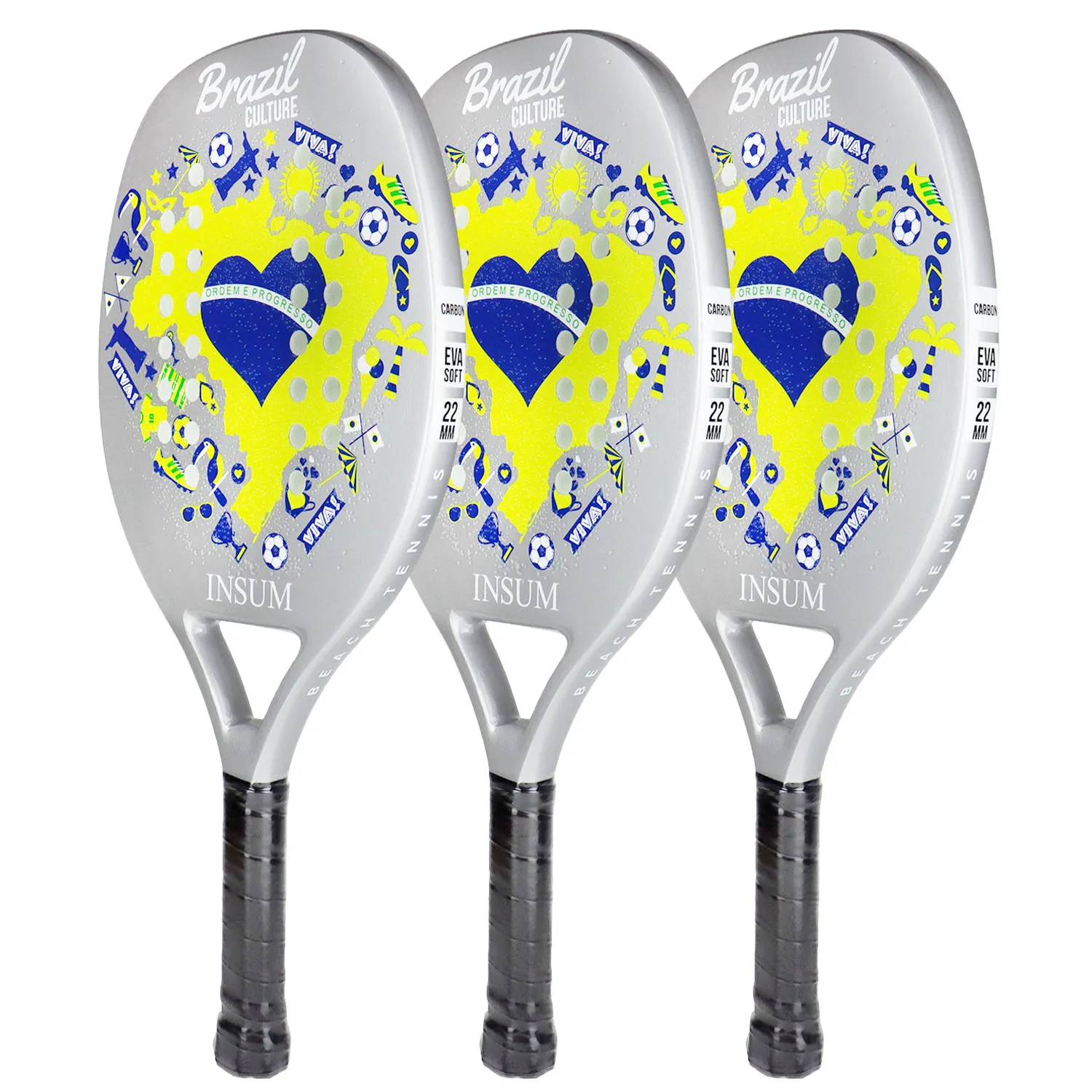 

Ready To ship Insum Newest Rough Surface Carbon Beach Tennis Racket