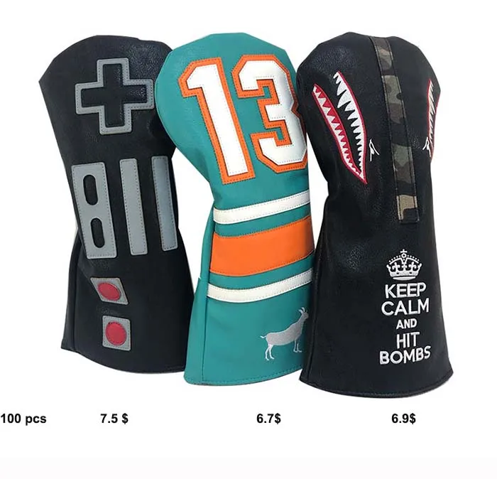 

Factory price Custom embroidery Golf Driver Head Cover