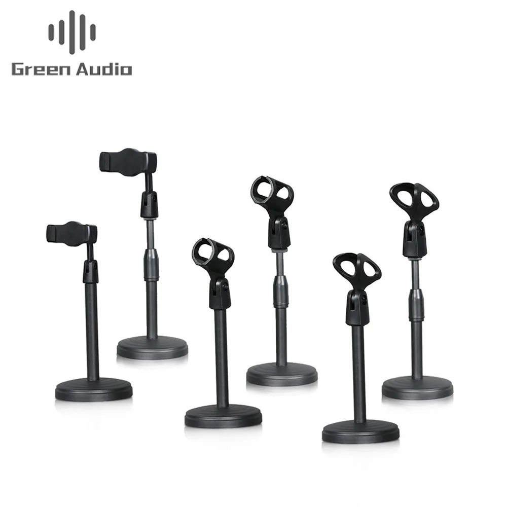 

High Quality Round Base Desktop Table Top Standard Mic Stand, Black