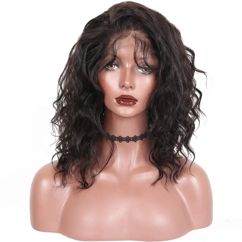 

8A Grade Brazilian Virgin Hair Short Bob Wig Full Lace Wig Human Hair For Women