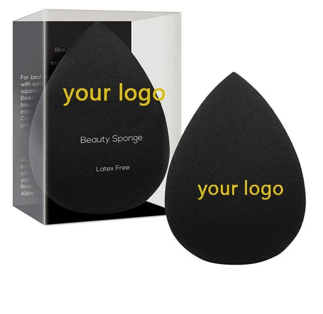 

private label case clean custom logo remover puff set makeup sponge blender, Various colors and shapes