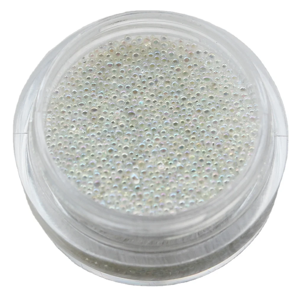 

Caviar Beads Glass Balls Micro Bead for Nail Decorations DIY Charms Nail Art Accessories 0.6mm 0.8mm AB Color Handmade HE-GY015, Clear red,pink,blue,grey,green,yellow color or customized