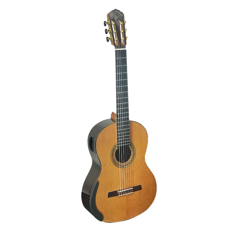 

China Aiersi workshop handmade all solid classical guitar model with violin back for concert