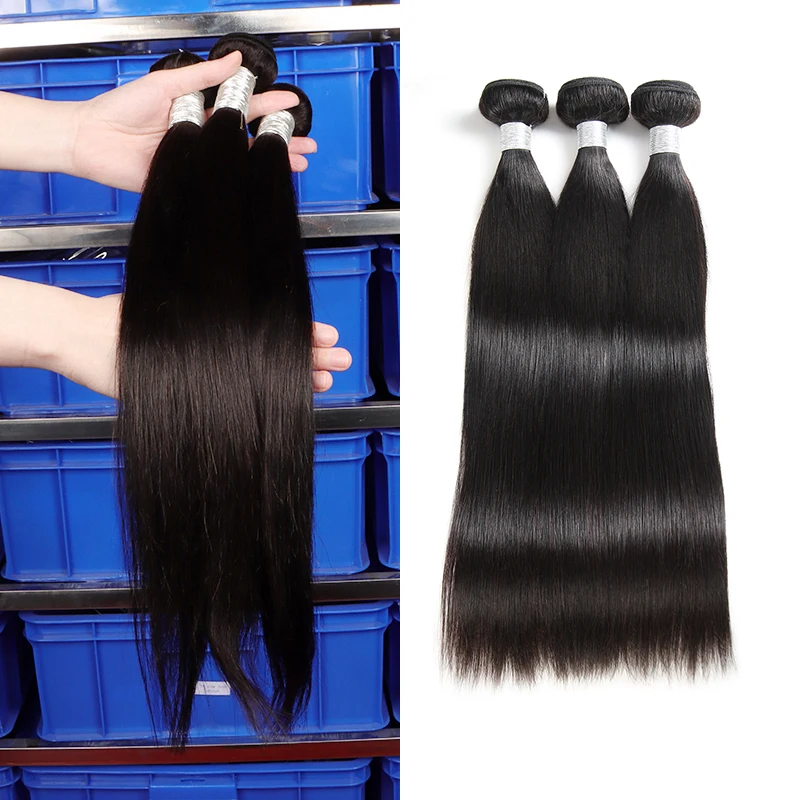 

VAST unprocessed Indian straight hair bundles 100% natural human hair grade 12a Peruvian hair bundles with lace closure frontal