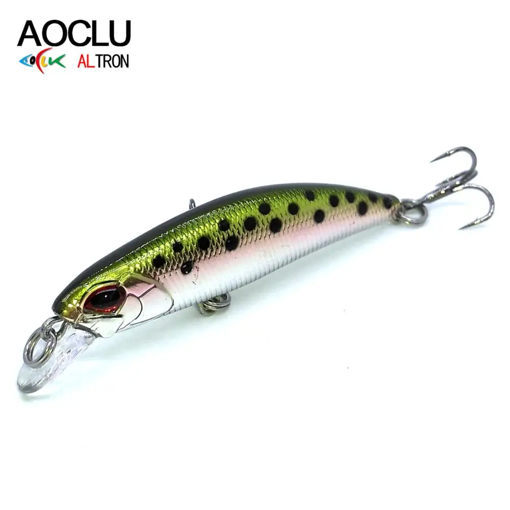 

AOCLU wobblers Hot Jerkbait 6cm 5.4g Small Sinking Hard Bait Minnow Fishing lures For Fresh Saltwater Bass Fishing tackle, 6 colors