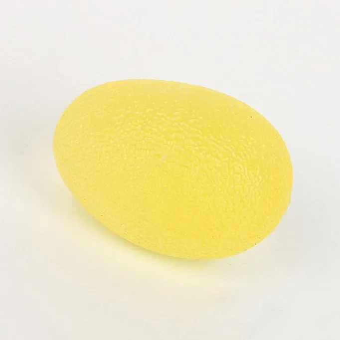 

Wholesale Egg Shaped Hand Finger Exercise Rehabilitation Squeeze Grip Ball, Blue, red, yellow or customized color