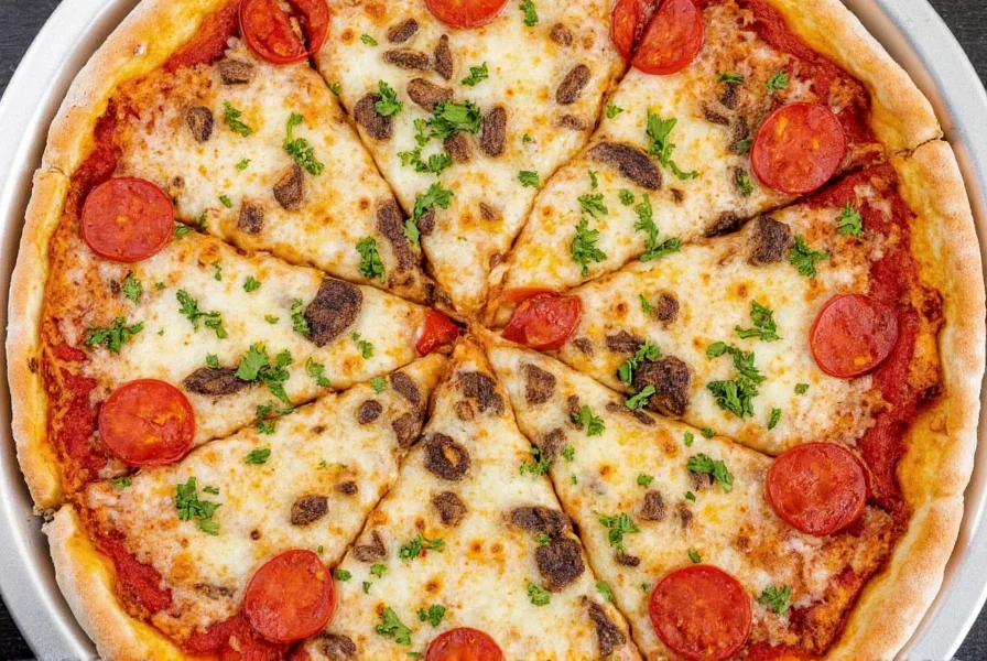 Mixed pizza herbs on a plate
