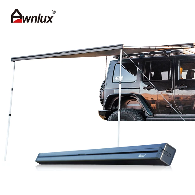 

Awnlux Outdoor Camping Accessories Suv Aluminum Retractable Car Roof Side Awning Tent 4X4 4Wd Awning