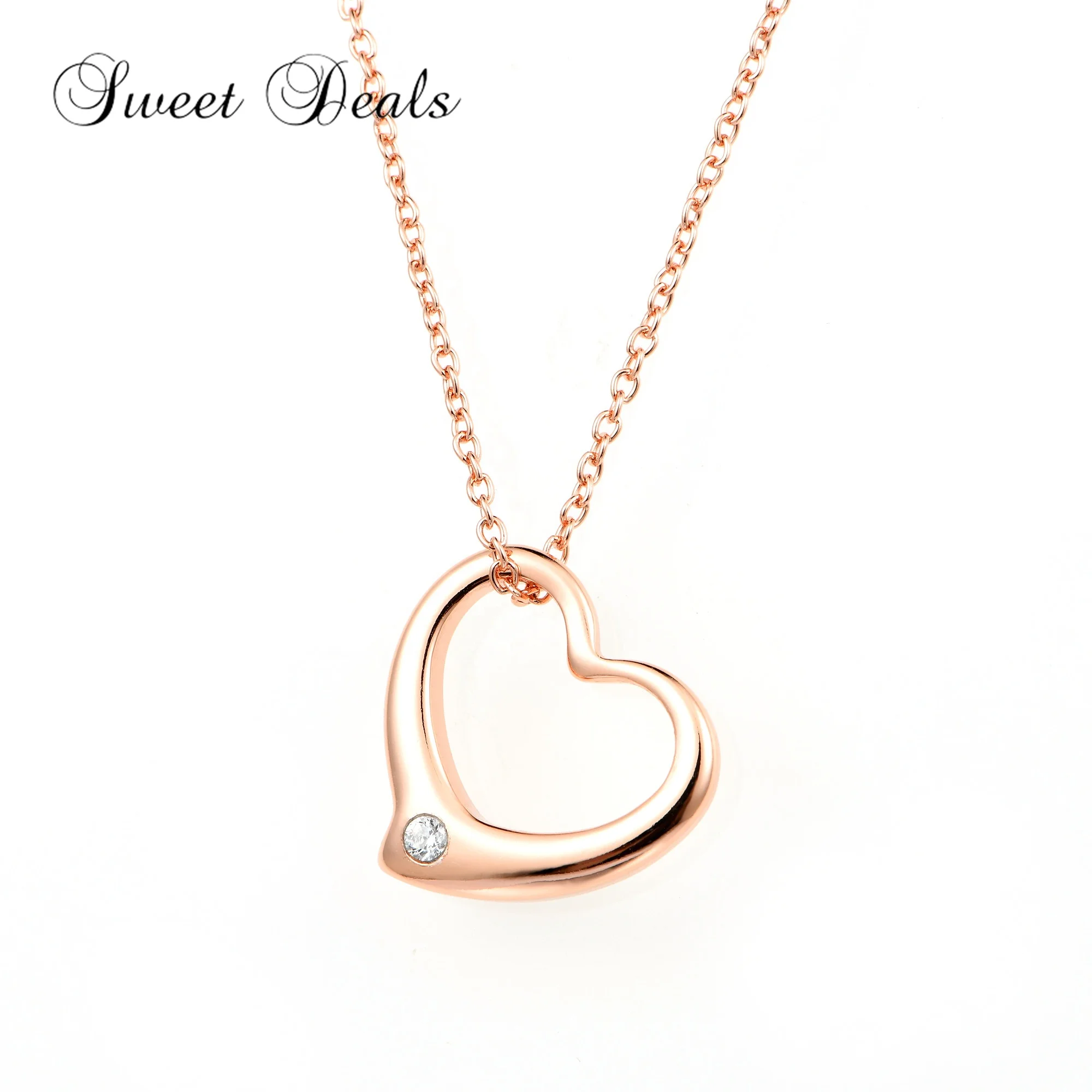 

Fashion pendant necklace rhodium plated customize necklace