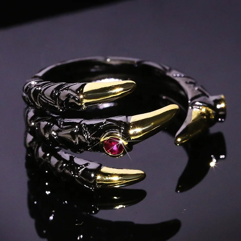

Dream New Geometric Fish Scale Rings Set For Women Red Zircon Hot Pick Sunday Party Jewelry