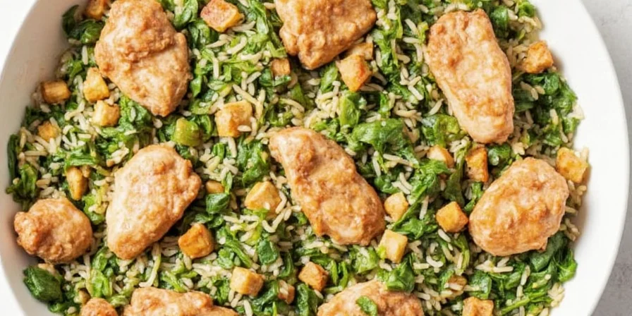 Spinach rice with smoky paprika and lime zest