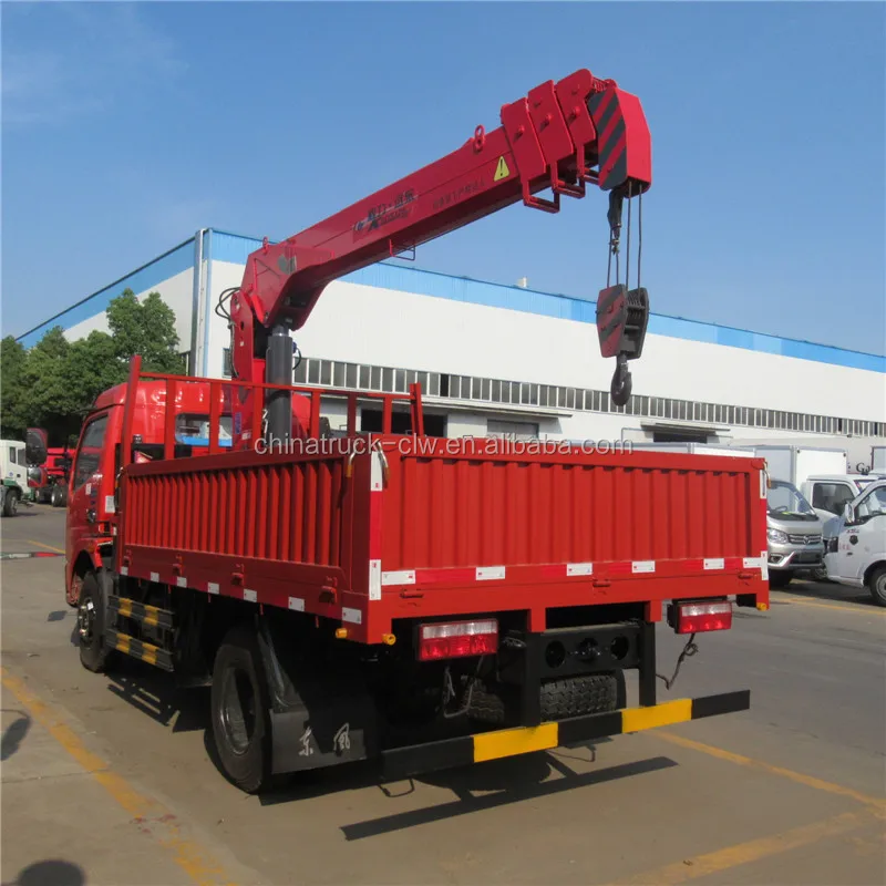 Dongfeng 4x4 Boom Truck Crane Manipulator Loading Capacity 4 Ton 5 Ton Unic 3ton Truck Mounted