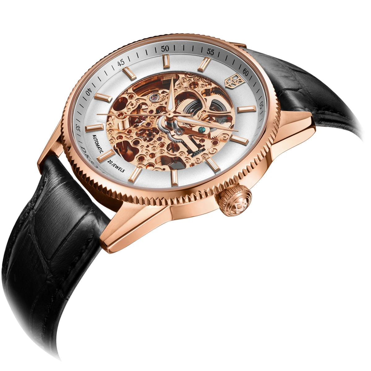 

Famous Brand Horloge En Cuir Orologio Automatico Watches Men Wrist Wholesale Brand Rose Gold Case Automatic Mens Luxury Watch