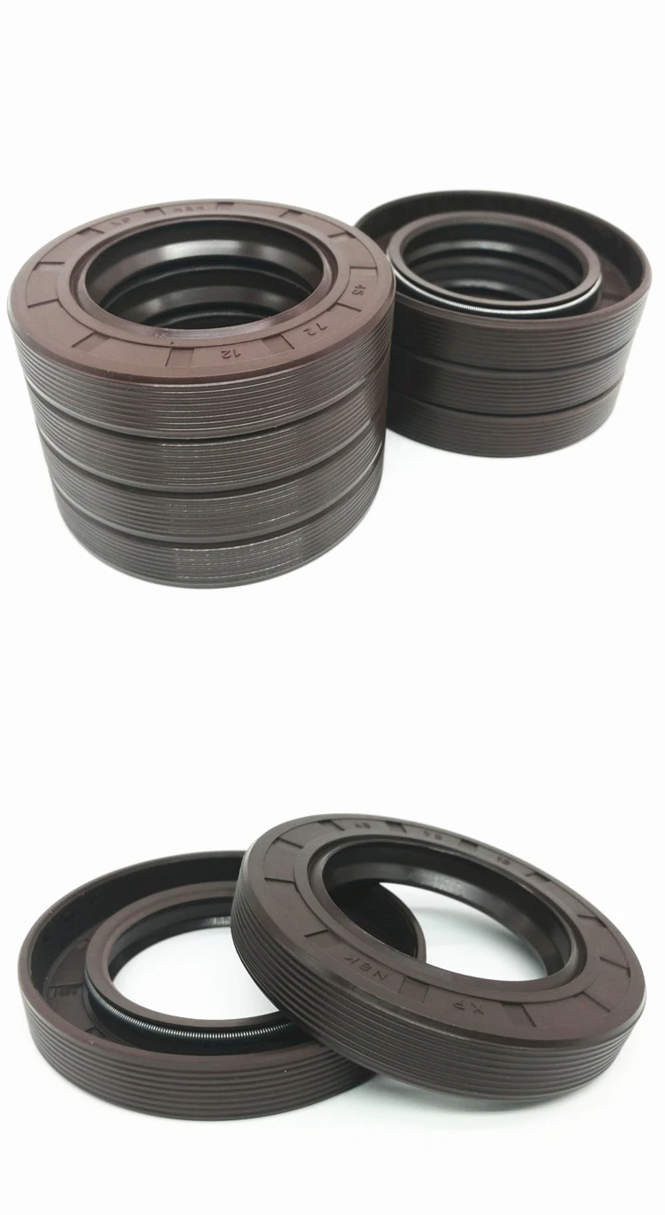 China Factory Heat Resistance Oil Seal Fkm Double Lip With Spring Tc