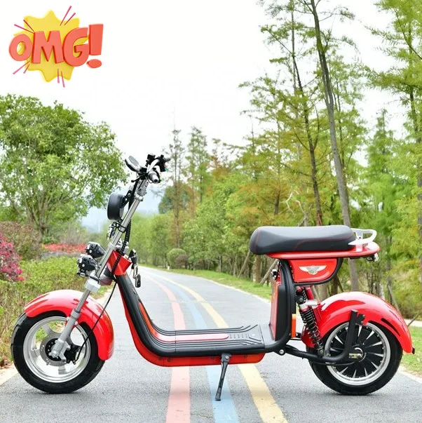 Fat Tire 1000W 2000W China Warehouse Electric Scooter Citycoco For Adult, Black