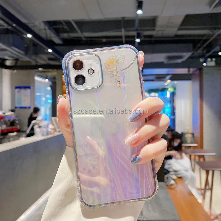 

Shiny Design TPU Marble IMD Plating Artistic Gradual Change Transparent Mobile Phone Back Cover Case For Iphone 12 Mini