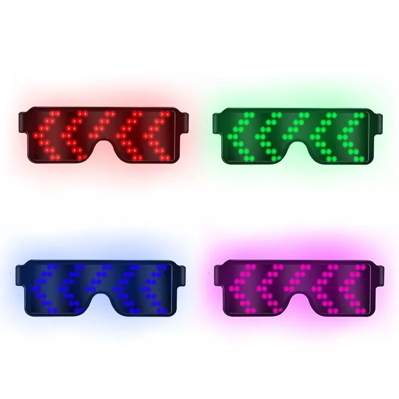 
Recharged Glow Light led party glasses flashing display led luminous glasses for happy new year 