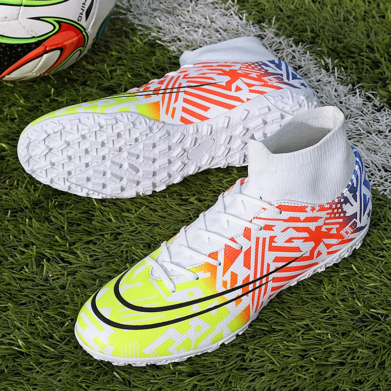 

Factory Hot Sales High Quality Football Shoes Men Soccer Boots Black Summer Red White Winter Sport Mesh OEM Spring China Logo, Green