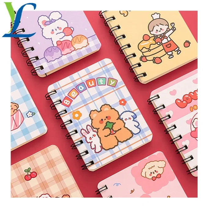 

A5 Mini Eco-Friendly Hardcover Custom Printing Spiral Diary Cute Notebooks