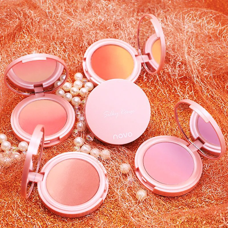 

Private Label Custom Blusher and Highlighter Cheek Blusher Powder Soft and Delicate Makeup Blush 4 Colors Face Blush Palette