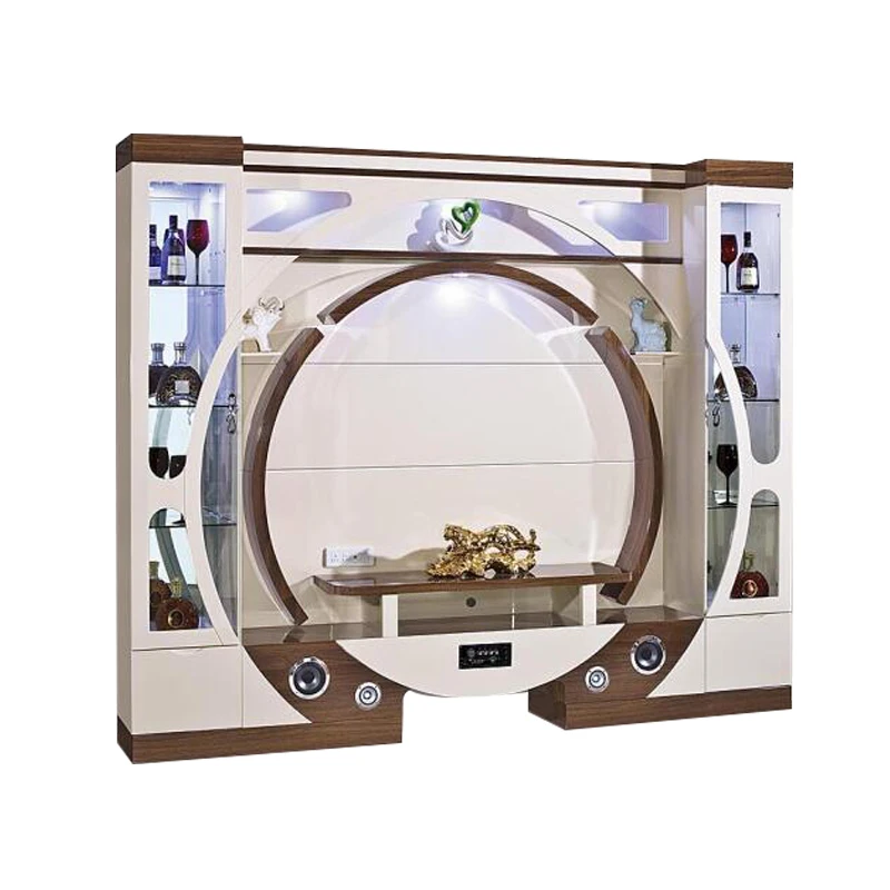 Soporte De Tv De Lujo Para Sala De Estar,Mueble De Madera Para Esquina