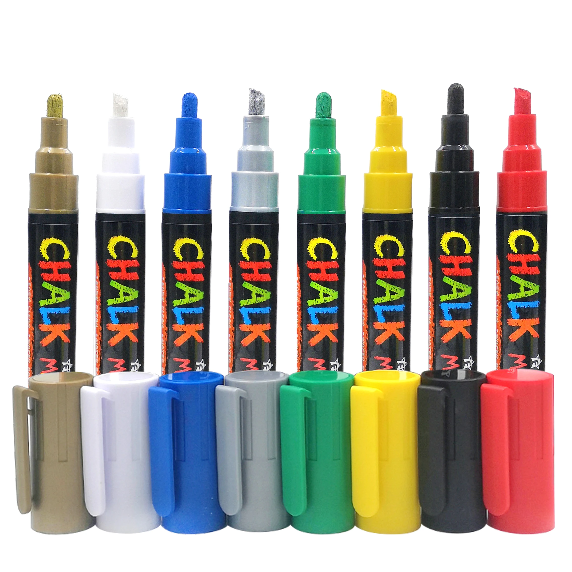 Liquid Chalk Marker Pen Dry Erase Marker - Chalk Markers for Chalkboard Signs Windows Blackboard Glass