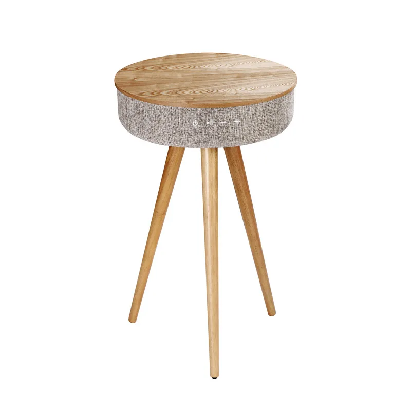 

2018 Multifunction Wood Wireless Charger Speaker Table for Bedroom