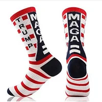 

Stars and stripes USA President Donald Trump MAGA Socks Funny Novelty Socks for Men Women Make America Great Again Socks