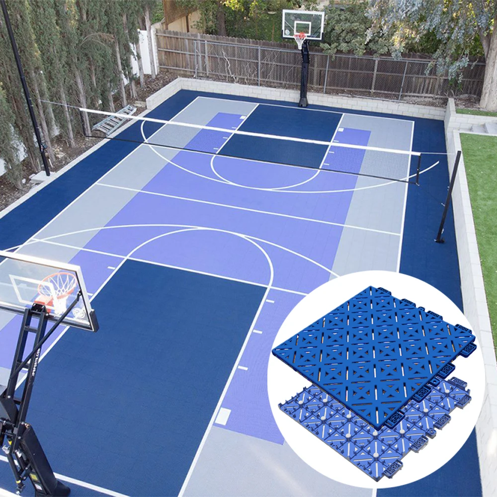 

Free sample CE standard Super PP Sports Flooring Tile for Basketball Court/indoor basketball court flooring material