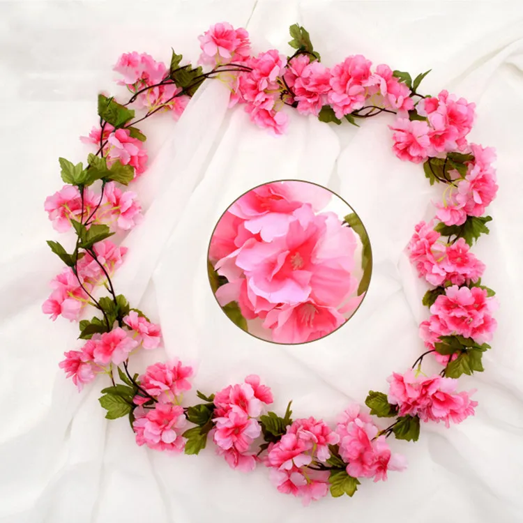 M3277 Wedding Decor Cherry Blossom Vine Hanging Blossom Pink Flowers ...