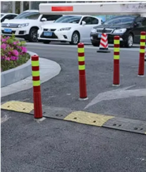 Traffic Safety Spring Warning Bollard 750mm High Reflective Flexible Parking Guide Post