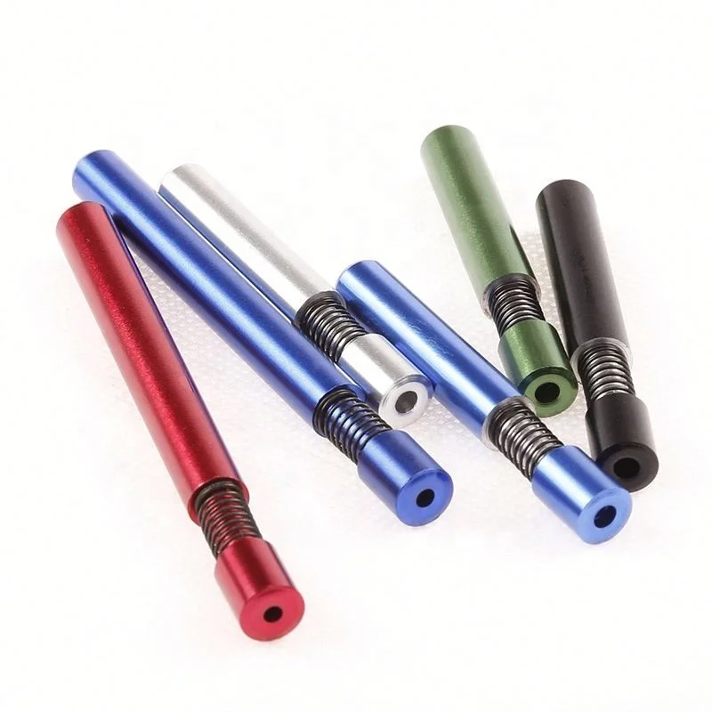 

Creative Mini Metal Spring Small Pipe Aluminum Cigarette Holder jhcentury, Picture