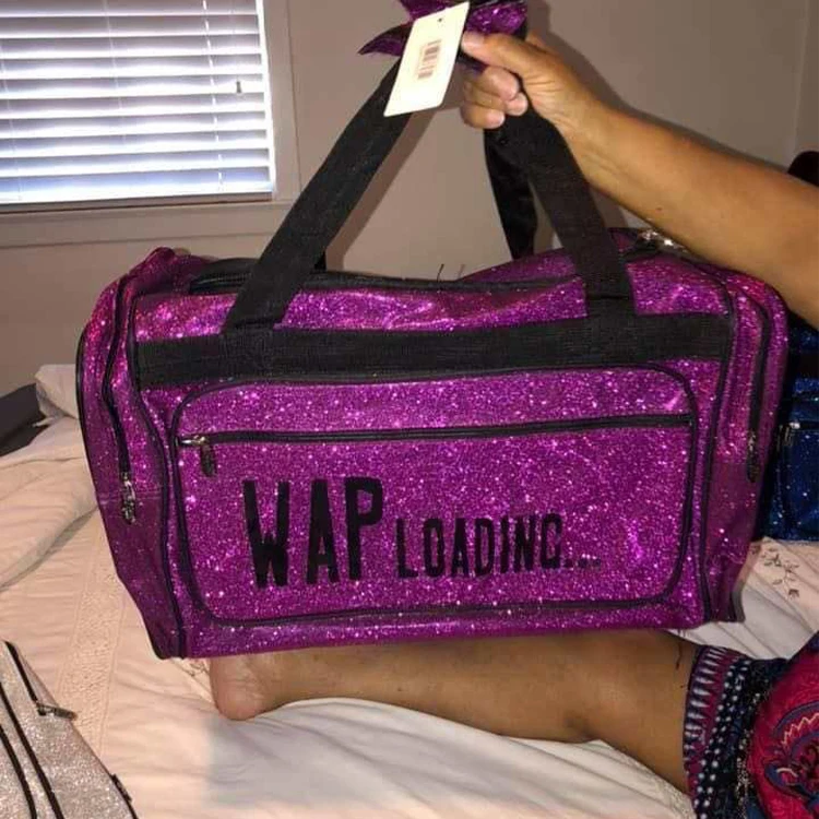 

Sequins Girls Holographic Bling Bling Overnight Bag Best For Travel Tote Dance Duffle Luggage Bag, Colorful