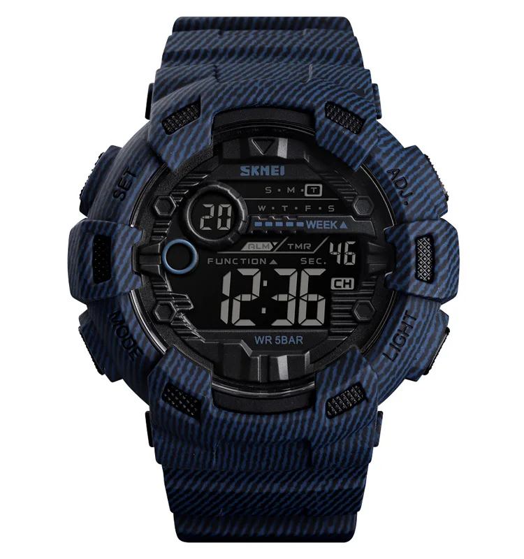 

Skmei 1472 High Quality Dual Time Reloj Digital Watch Men Sport Wrist Watch Waterproof, 6 colors